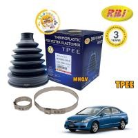 ราคา ยางหุ้มเพลา นอก เทอร์โมพลาสติก HONDA CIVIC FD ปี 2006 2011 1 8 2 0 A T MT เกรดแท้ TPEE RBI 44333 SEL T01 P (20911830808)