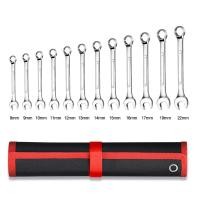 ราคา ประแจแหวนข้างปากตาย 12 ตัวชุด 8 22 mm ประแจแหวนข้าง ประแจปากตาย ประแจ ชุดประแจแหวนข้างปากตาย ขนาด (21526730130)