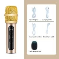ราคา 1เซ็ตไมโครโฟนมือถือไมโครโฟนคาราโอเกะ400MAh ไมโครโฟนไร้สายไมโครโฟนแบบใช้มือถืออะลูมินัมอัลลอยไมโครโฟน260G (21097926138)