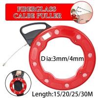 ราคา 15 20 25 30M 3Mm 4Mmรีลเทปปลาไฟเบอร์กลาสท่อไนล่อนที่มีความยืดหยุ่นท่อร้อยสายไฟสายดึง (22150182298)