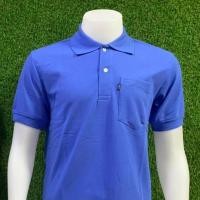 ราคา เสื้อโปโลผู้ชาย ผู้หญิง โทนสีฟ้ากลมสด สีพื้นล้วน สามารถใส่ทำงานได้เลย Geeko ตรากวางแท้ (11081682218)