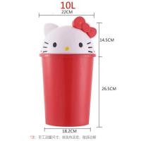 ราคา ถังขยะการ์ตูนสําหรับใช้ในบ้านการออกแบบคิตตี้สร้างสรรค์น่ารักเหมาะสําหรับห้องนั่งเล่นถังขยะพลาสติกความจุขนาดใหญ่ (22433001585)