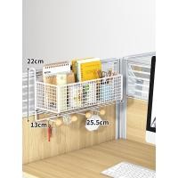 ราคา ชั้นวางของบนโต๊ะทำงานกล่องเก็บของบนโต๊ะสำนักงานอุปกรณ์จัดเก็บของอเนกประสงค์ตะกร้าแขวนบนโต๊ะสำหรับครู (20780963197)