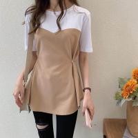 ราคา เสื้อเวอร์ชันเกาหลีฤดูร้อนเข้ารูปเข้ารูปของผู้หญิงเสื้อยืดแขนสั้นความยาวปานกลางอเนกประสงค์แฟชั่น2023 (17864581908)