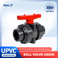 ราคา บอลวาล์ว 2 นิ้ว UPVC UNION BALL VALVE บอลวาล์ว ยูเนี่ยน ยูพีวีซี socket weld แบบสวมท่อฟ้าPVC วาล์วพลาสติก วาล์วสระว่ายน้ำ (22275379600)