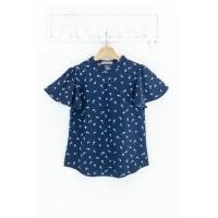 ราคา Narinari MT5941 Front Keyhole Butterfly Sleeve Blouse เสื้อทำงานแขนผีเสื้อ (22618982068)