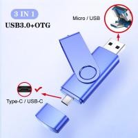 ราคา OTG USB Flash สำหรับโทรศัพท์มือถือ 1TB 2TB USB แฟลชไดรฟ์ Memory Stick pendrive USB Flash Drive สำหรับ Android Samsung Huawei VIVO เข้ากันได้กับ iPhone 15 (2817404403)