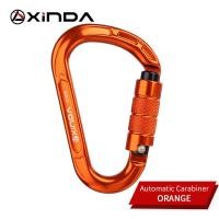 ราคา XINDA Rock Climbing Carabiner Pear Shape Buckle 25KN ความปลอดภัยล็อคอัตโนมัติ Spring Loaded Gate อลูมิเนียม H Carabiner ชุดกลางแจ้ง (16098433265)