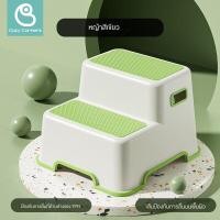 ราคา Cozy Corners บันไดชักโครก เก้าอี้นั่งยอง สำหรับเด็ก ปีนล้างมือ มีที่จับ กันลื่น ไร้คม ขั้นบันได แบบสองขั้น (21682032851)