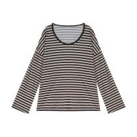 ราคา เสื้อยืดแขนยาวลายทางสำหรับผู้หญิง เสื้อป้องกันแสงแดดแบบสบาย ๆ ในฤดูร้อนสำหรับผู้หญิงเสื้อแขนยาวบาง ๆ (22695532609)