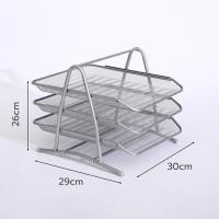 ราคา ชั้นวางเอกสารเหล็ก ถาดใส่เอกสาร File rack ตะแกรงใส่เอกสาร 3ชั้น โลหะ สำหรับวางกระดาษ หนังสือ A4 จัดระเบียบบนโต๊ะ Simple Thailand (22285208750)