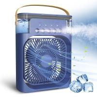 ราคา 3 in 1 USB พัดลมไอน้ํา พัดลมไอเย็น สเปรย์พัดลม พัดลมไอน้ําพกพา พัดลมไอเย็น USBไฟ LED 7 พัดลมพกพา 600ML (21786906654)