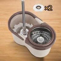 ราคา YTL พร้อมส่ง ถูกที่สุด H560 5 ไม้ม๊อบถูพื้น พร้อมถังปั่นสแตนเลส SPIN MOP ผ้าม๊อบ (22129872692)