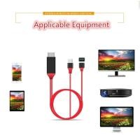 ราคา Lightning HDTV Cable สายเคเบิลสำหรับถ่ายโอนข้อมูลบน TV Plug Play iOS iPhone Lightning to HDMI 1080p HDTV AV Cable Adapter ใช้งานง่าย น้ำหนักเบา พกพาได้สะดวก ไม่ต้องติดตั้งยุ่ง (2737822305)