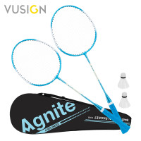 ราคา Vusign ไม้แบดมินตัน ไม้แบด ตีแบด เซ็ท 2 ไม้ พร้อมลูกแบด 2 ลูก และกระเป๋าสะพาย ไม้และด้ามจับแข็งแรง วัสดุโลหะ Badminton Racket (22678686589)