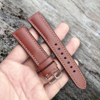 ราคา สายนาฬิกาหนังแท้ 18202224 MM ความยาวสาย 75 125 mm Genuine Leather 100 Classic leather (847174782)