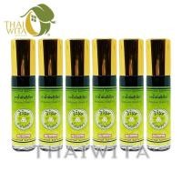 ราคา น้ำมันสีเขียวสิรินุช น้ำมันเขียวตราดอกกรรณิการ์ 8 ซีซี ลูกกลิ้ง แพ็ก 6 ขวด ของแท้ (16118915209)