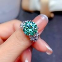 ราคา แหวนรูปดาวสุดหรูสำหรับผู้หญิงแหวนเพชรโมอิสขนาดใหญ่5กะรัต (21336088505)