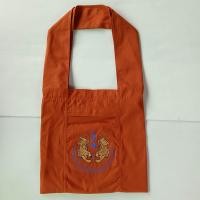 ราคา ย่ามพระ ย่ามปักลายเสือคู่ ย่ามผ้าโทเรหนา ย่ามขนาด15นิ้ว (22303593044)