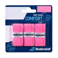 ราคา Babolat เทปพันด้าม กริ๊ปพันด้ามไม้เทนนิส Pro Tour x3 Overgrips Tape Racket Tennis Pink 653037 (18534741146)