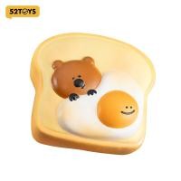 ราคา 52TOYS DOU DOU Family Squishy Toy Series Thick Cut Toast Bean Bun Bear Stay in Bed Toast (22706635627)