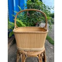 ราคา ตระกร้านหวาย ตะกร้าสาน ไม้ไผ่หวายเทียมตระกร้าของฝากตระกร้าไปวัดทำบุญ มีที่จับ ตะกร้าสานตะกร้าหวาย ตะกร้าไปวัด (22281959608)