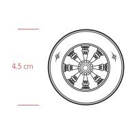 ราคา ตรายางวัดแบบด้ามธรรมดา มี 2 แบบ ให้เลือก แบบเสมาธรรมจักร และ และธรรมจักร ขนาดเส้นผ่าศูนย์กลาง 4 5 cm (16839978493)