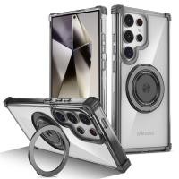 ราคา สำหรับ Samsung Galaxy S24 S23 S22 Note 20 Ultra Plus FE เคสโทรศัพท์ฝาครอบแม่เหล็กแท่นวางหมุนได้ที่มองไม่เห็น360 (21719556125)