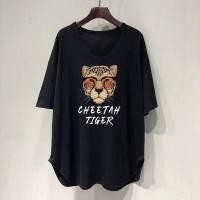 ราคา CODjoxhz895 Oversize Women เสื้อยืดคอกลม แขนสั้น พิมพ์ลาย ทรงหลวม โอเวอร์ไซซ์ พลัสไซซ์ 40 150 กก (19399558069)