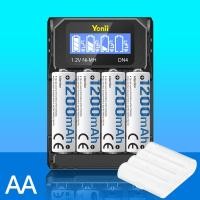 ราคา LCD Yonii N4 1 2V Ni Mh AA AAA ถ่านชาร์จ เครื่องชาร์จ Ni Cd 4 ช่องทำงานชาร์จอิสระ ที่มีคุณภาพสูง AA1800 2800 AAA800 1100 เครื่องชาร์จถ่าน เปลี่ยน 1 5V (21997443999)