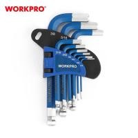 ราคา WORKPRO ชุดประแจแอลหกเหลี่ยม หัวบอล 9 ชิ้น แบบสั้น แบบยาว ชนิดงานหนัก (21563722287)