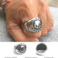 ราคา แหวนกะโหลกฮาเล่ กธโหลก harley davidson แหวนเท่ๆ แหวนผู้ชาย แหวนแฟชั่น แหวนสแตนเลส สแตนเลสแท้ 100 316l stainless (3950400118)