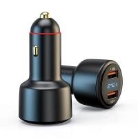 ราคา JIMA พอร์ตคู่200W จอแสดงแรงดันไฟฟ้าชาร์จแบตรถกับ USB 2 QC3 0 USB A 100W 66W SuperCharge สำหรับ Huawei Honor VIVO OPPO Xiaomi (20971188904)