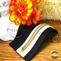 ราคา สร้อยคอสแตนเลสเลเซอร์แท้ สีทองเกรด 22K สร้อยพระ ลายผ่าหวายสีทอง ตัวงานทำจากสแตนเลสแท้100 ไม่ลอกไม่ดำ รหัส BOR ห้อยพระได้ 3 องค์ ความยาว 24 36 นิ้ว (18857281960)