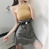 ราคา เสื้อไหมพรมแฟชั่น เสื้อแขนกุด แฟชั่นเกาหลี รุ่นกล้ามสี่เหลี่ยม แฟชั่นผู้หญิง ผ้าเนื้อนิ่มสวมใส่สบาย (8739952691)