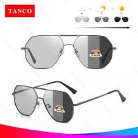 ราคา TANCO 2066 แว่นตากันแดดเลนส์เปลี่ยนสีโพลาไรซ์แฟชั่นสำหรับผู้ชายป้องกันแสงสะท้อนแว่นตากันแดดสำหรับขับรถตกปลาการป้องกันการสะท้อนแว่นกันแดดสไตล์เรโทรเลนส์กรอบโลหะ UV400 (20424494377)