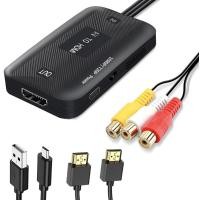 ราคา EKDWET ความละเอียดสูง รองรับ1080P สายสัญญาณเสียง RCA หญิง ชาย อะแดปเตอร์วิดีโอ AV RCA เป็น HDMI ตัวแปลง AV เป็น HDMI ตัวแปลงเสียง ตัวแปลง AV เป็น HDMI ตัวแปลง HDMI (21021018031)