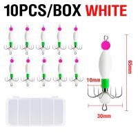 ราคา ชุดเบ็ดเกี่ยวปลาหมึกเรืองแสง3ชิ้น 10ชิ้นชุดเหยื่อตกปลาเครื่องจับปลาหมึกปลาหมึกเรืองแสงเรืองแสงปลาหมึกแขนปลาหมึกชุดเหยื่อล่อรูปปลาหมึกตกปลาตอนกลางคืนมีกล่องอเนกประสงค์ (22516855058)