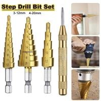 ราคา ชุดดอกสว่านเจดีย์ 4241 ดอกสเต็ป เจาะขยาย คว้านรู ขนาด 4 32 มม ดอกเจดีย์ HSS Step Drill (22518122577)