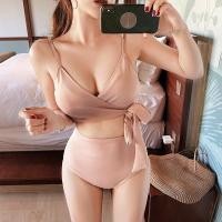 ราคา ชุดว่ายน้ำทูพีช บิกินี่ แบบผูกโบว์ สีชมพู สีดำ น่ารัก เอวสูงเก็บทรง สำหรับผู้หญิง น่ารักมาก (5581920194)