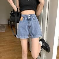 ราคา XS 5XL กางเกงยีนขาสั้น ขากว้าง ทรงเอ เอวสูง ทรงหลวม แฟชั่นฤดูร้อน สําหรับสตรี (22185773621)