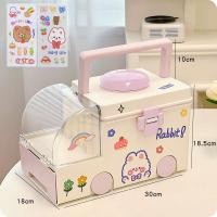 ราคา ฟรีสติ๊กเกอร์ กล่องยารถพยาบาล กล่องเก็บยา กล่องใส่ยา ทรงรถพยาบาล กล่องใส่ยา สุดน่ารัก ขนาดใหญ่ จุได้เยอะ (22595053336)