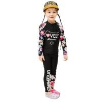 ราคา 2 ชิ้น เซ็ต KIDS Girls Boys ชุดว่ายน้ำแขนยาวชุดว่ายน้ำสไตล์มุสลิม (2837888448)