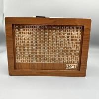 ราคา Retro Money Box Japanese Piggy Bank with Counter Coin Boxes Wooden Children Piggy Bank Budget (21588074590)