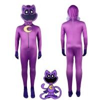 ราคา Hot New Smiling Critters Cosplay Costume Aminal Purple Cat Catnap Elephant Bear Bodysuit Jumpsuit Boy Girl Halloween Costume (22587767192)