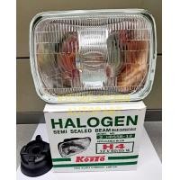 ราคา โคมไฟหน้าH4 ยี่ห้อ KOITO แบบเหลี่ยม ใหญ่ ขนาด 19 5 14 ซม ไม่มีหลอดไฟ (9610760685)