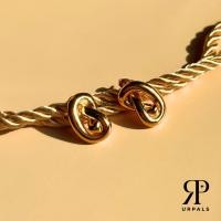 ราคา URPALS ต่างหู ต่างหูสายฝอ ต่างหูสีทอง Stainless ชุบทอง 18K แข็งแรง ไม่ลอกไม่ดำ ใช้งานได้นาน (22771551282)