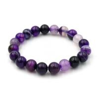 ราคา AGATE หินอาเกต โมรา สีม่วง เลือกขนาดเม็ดหินได้ สร้อยข้อมือหินแท้ by siamonlineshop (15607075072)