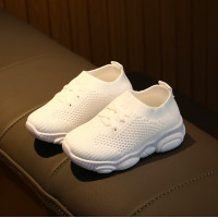 ราคา baby Fรองเท้า เด็ก slip on เชือกถักแฟชั่น ระบายอากาศ คล่องตัว 3 สี ชมพู ดำ ขาว B1915 (6413680952)