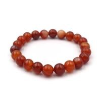 ราคา AGATE หินอาเกต โมรา สีส้ม อาเกตไฟ เลือกขนาดเม็ดหินได้ สร้อยข้อมือหินแท้ by siamonlineshop (15605448465)